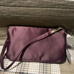Ralph Lauren Deep Purple Wristlet Clutch
